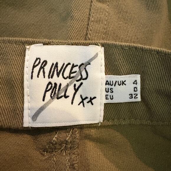 Princess Polly Olive Drab Skirt Military Army Casual Mini Grunge Indie Cute - 0 - Picture 4 of 4